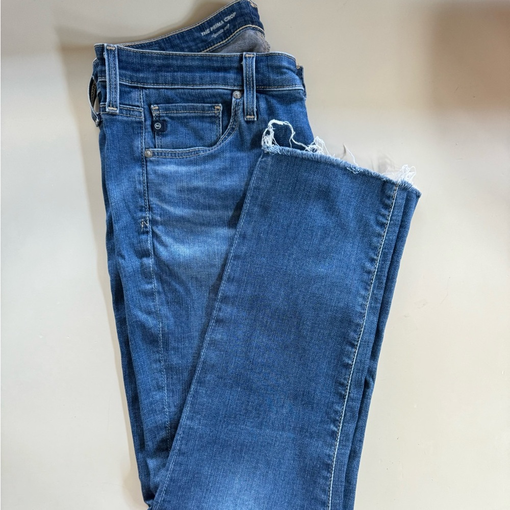 AG The Prima Crop Cigarette Jean - Size 28R